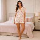 Pijama Feminino Dolce Drink Short Doll Americano em vista frontal